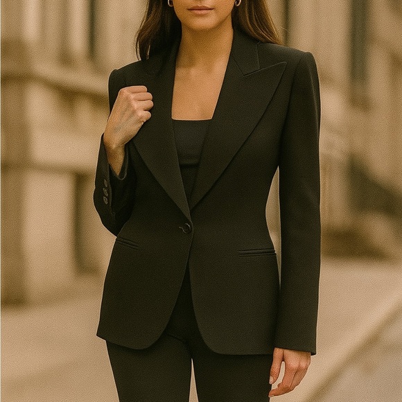 Vintage STATE OF CLAUDE MONTANA Black Blazer - Picture 1 of 7